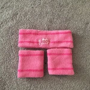Pink Juicy Couture Sweatbands